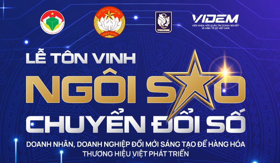 Đăng ký chương trình “Lễ tôn vinh Ngôi Sao chuyển đối số” của Hiệp hội Doanh nghiệp nhỏ và vừa Việt Nam tổ chức