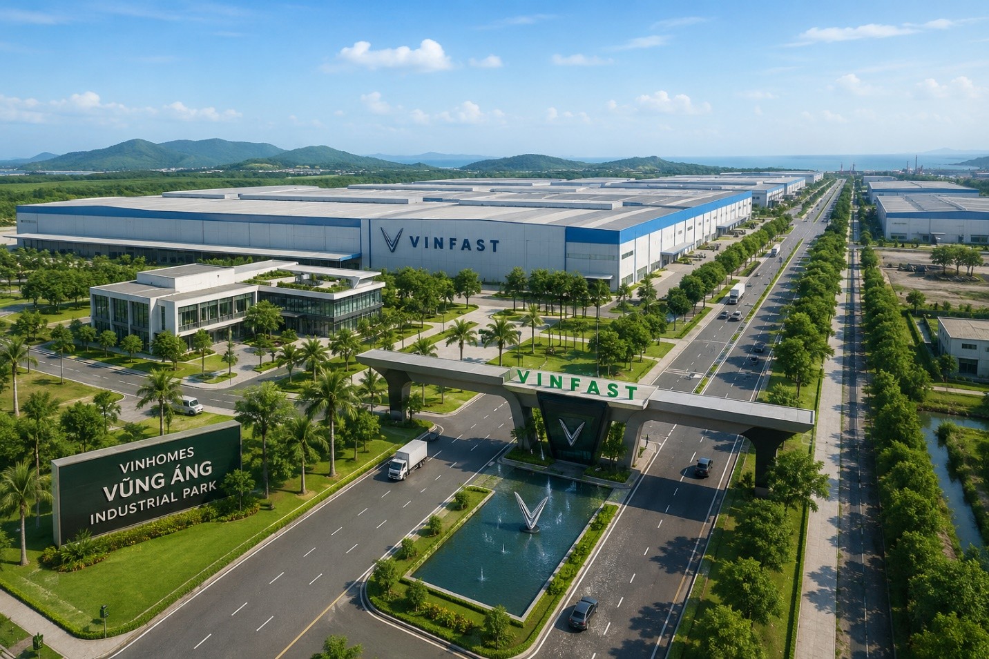 VinFast được cấp Giấy chứng nhận đăng ký đầu tư dự án xây dựng nhà xưởng và phụ trợ tại Khu kinh tế Vũng Áng