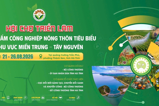 Hội chợ triển lãm sản phẩm công nghiệp nông thôn tiêu biểu khu vực miền Trung – Tây Nguyên năm 2026