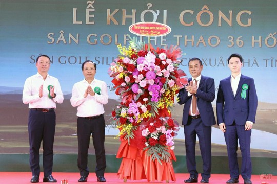Groundbreaking of Nearly 1,800 Billion VND Golf Course Project in Ha Tinh 