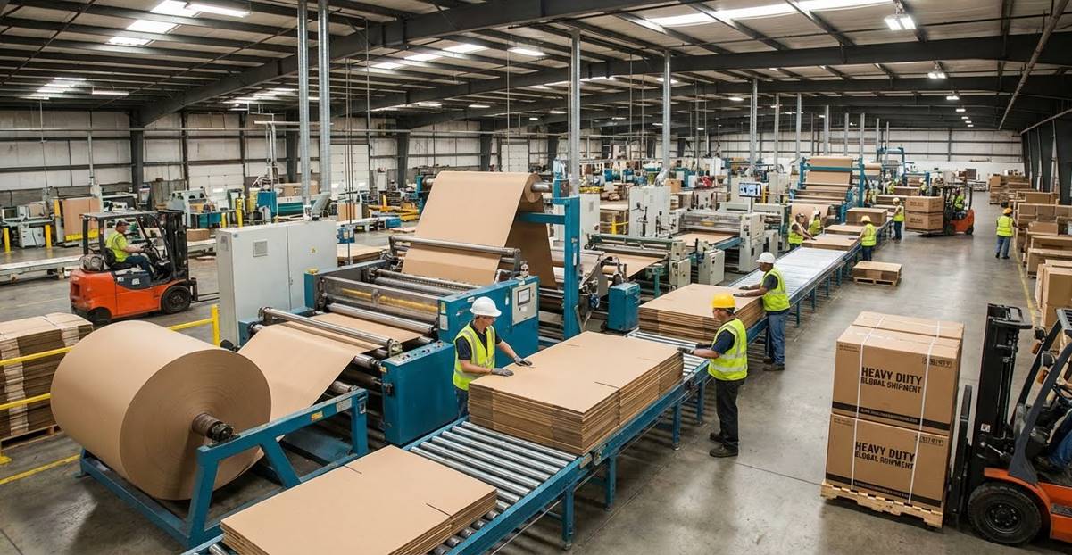 A factory with several workersAI-generated content may be incorrect.