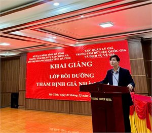Hơn 70 cán bộ, công chức tham gia bồi dưỡng thẩm định giá nhà nước 