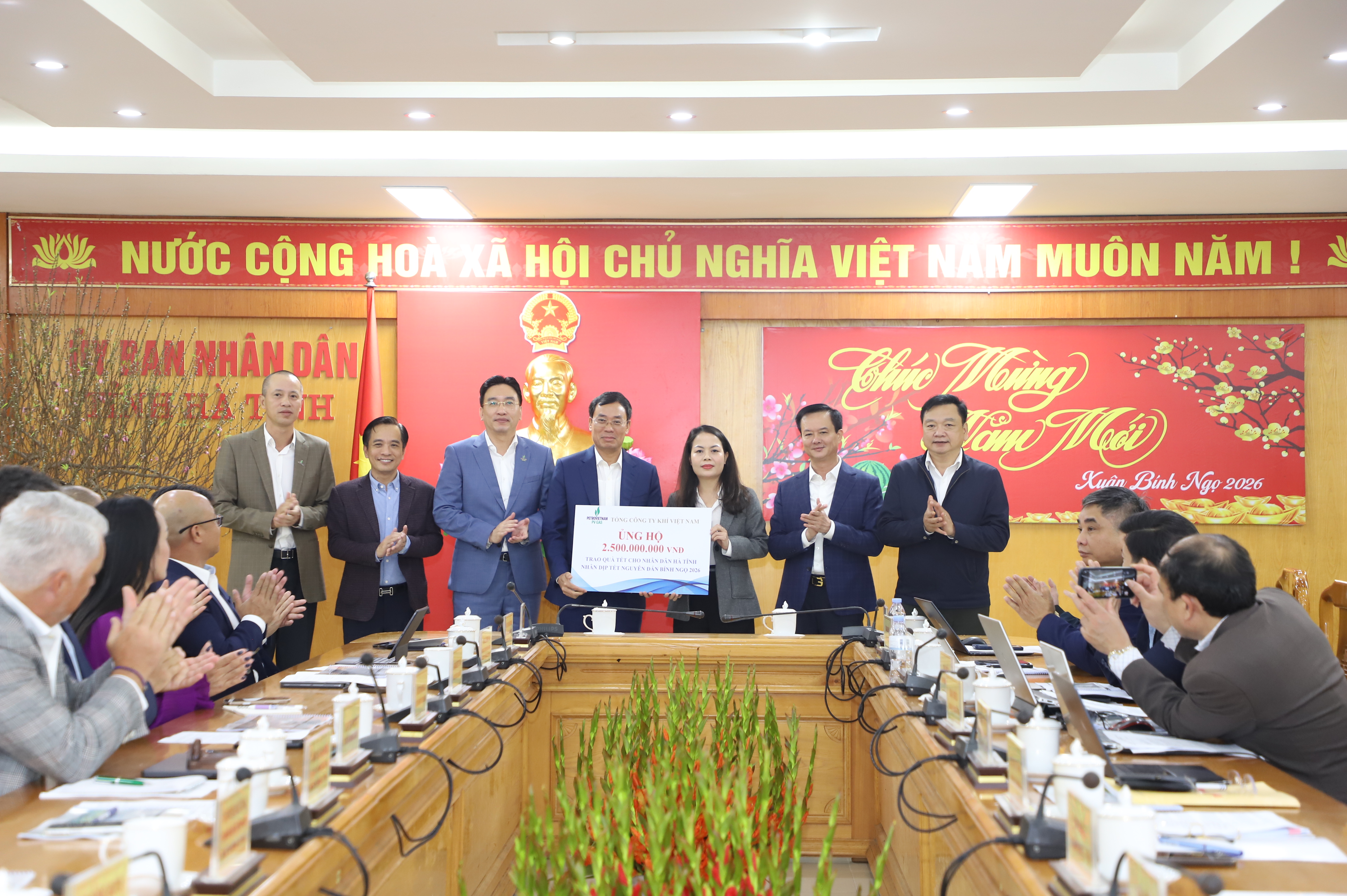 UBND tỉnh Hà Tĩnh làm việc với Tổng Công ty Khí Việt Nam và đối tác về định hướng đầu tư các dự án trên địa bàn