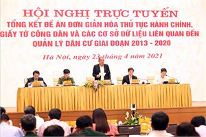 Hoàn thiện dữ liệu hộ tịch điện tử thống nhất với cơ sở dữ liệu quốc gia về dân cư
