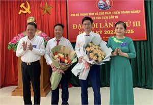 Đại hội Chi bộ Trung tâm Hỗ trợ phát triển doanh nghiệp và xúc tiến đầu tư nhiệm kỳ 2022- 2025 thành công tốt đẹp!
