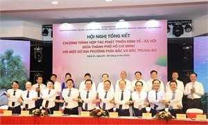 Hội nghị tổng kết Chương trình hợp tác phát triển kinh tế - xã hội giữa TP Hồ Chí Minh với một số địa phương Phía Bắc và Bắc Trung bộ 