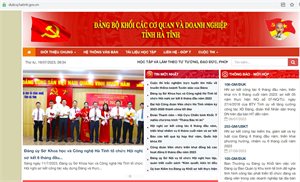 Đảng ủy Khối các cơ quan và doanh nghiệp tỉnh Hà Tĩnh hỗ trợ doanh nghiệp quảng bá, giới thiệu sản phẩm trên Trang thông tin điện tử. 