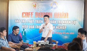 IPA Hà Tĩnh phối hợp Hội Doanh nhân trẻ Hà Tĩnh tổ chức Chương trình Cafe Doanh nhân
