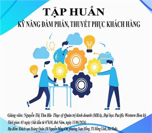 Trung tâm Hỗ trợ phát triển doanh nghiệp và Xúc tiến đầu tư Hà Tĩnh  tổ chức các lớp đào tạo, tập huấn cho doanh nghiệp